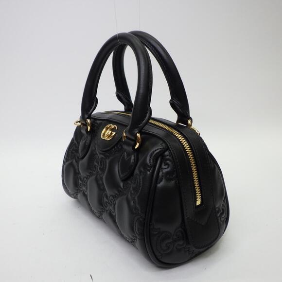 Gucci GG Matelasse Leather Bag Shoulder Handbag Black - Picture 3 of 6